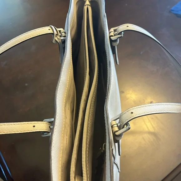 Michael Kors Gray Saffiano Leather Tote - Picture 8 of 9